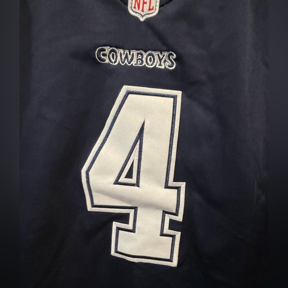 Navy Blue Dallas Cowboys Prescott Jersey women’s size XL - Picture 4 of 5